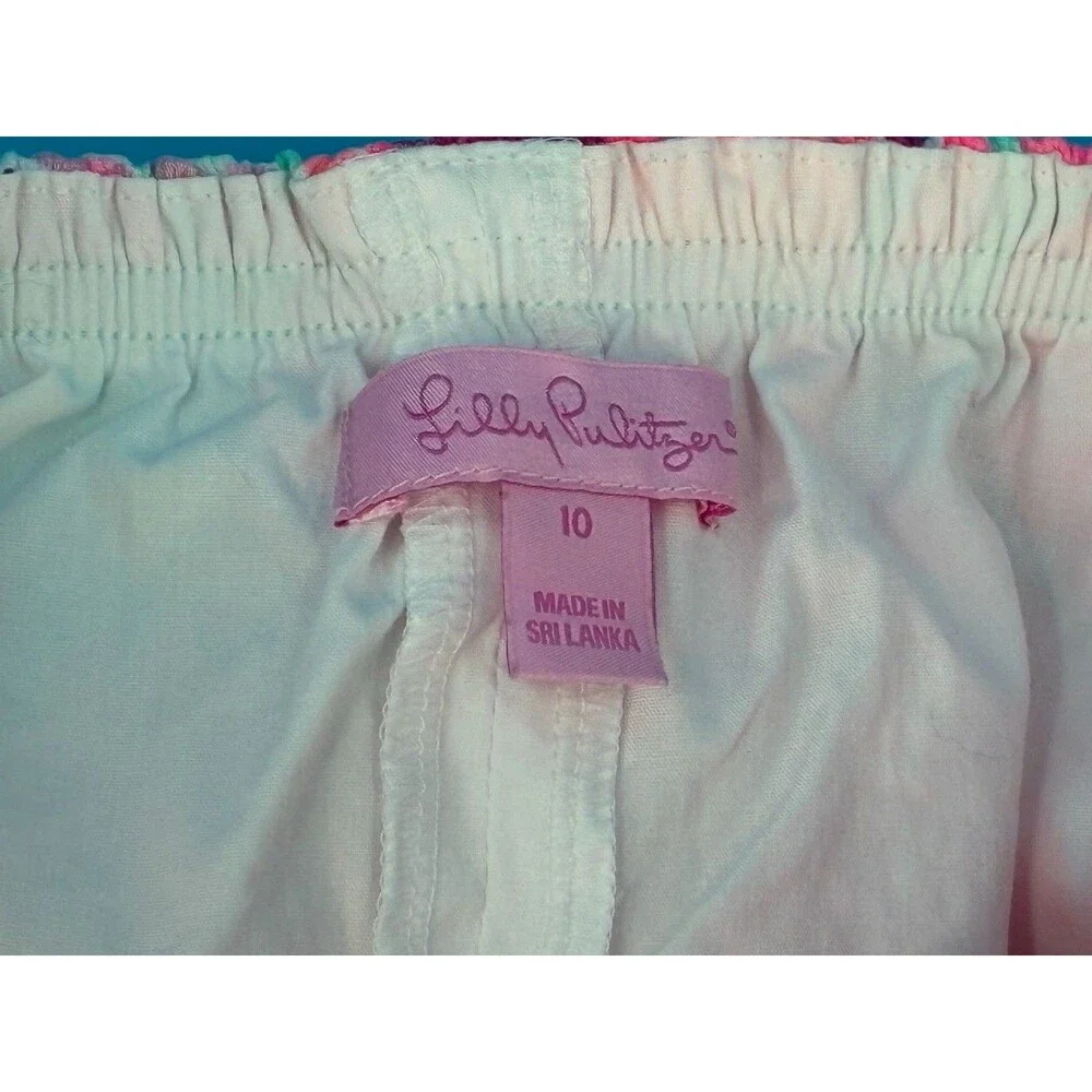 Lilly Pulitzer Girls Joana Skort Size 10 Love Birds & Mini Etta Tee 10/12 Set
